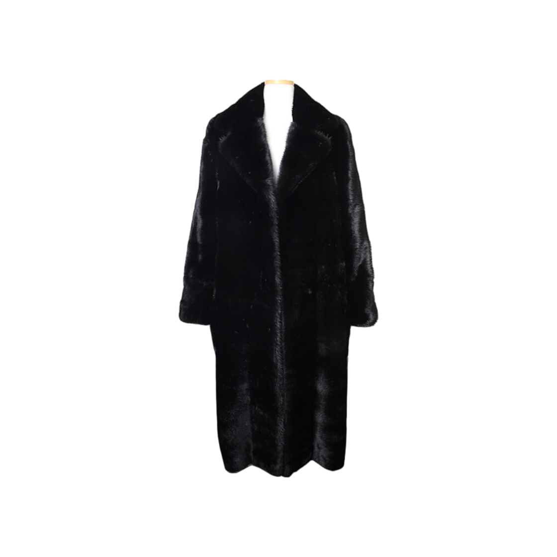 발렌티노 블랙 밍크 퍼 코트 55 사이즈(Valentino Black Mink Fur Coat Size 55)