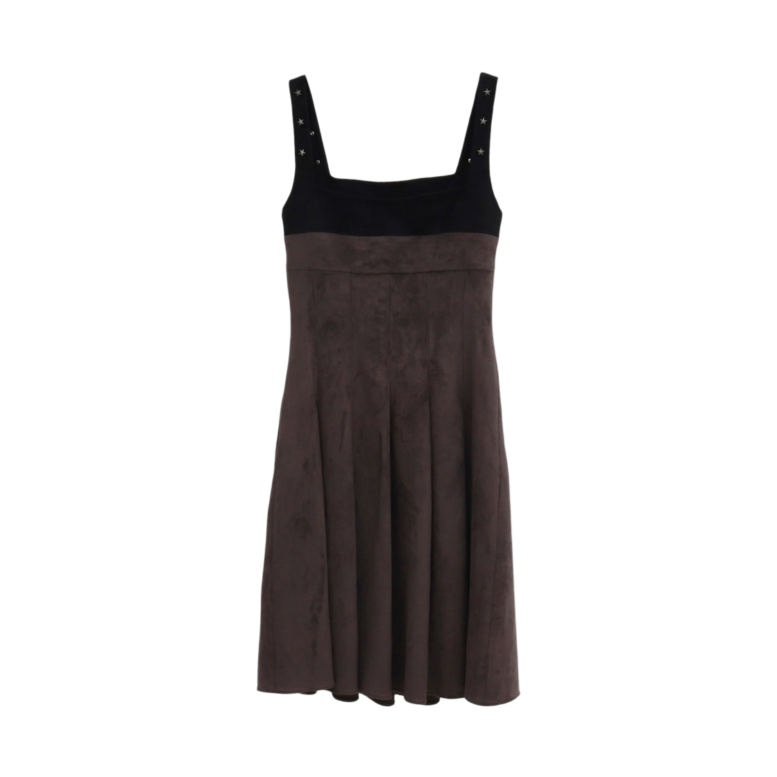 리히트 리벳 스웨이드 드레스 브라운(Reheat Rivet Suede Dress Brown) - 2