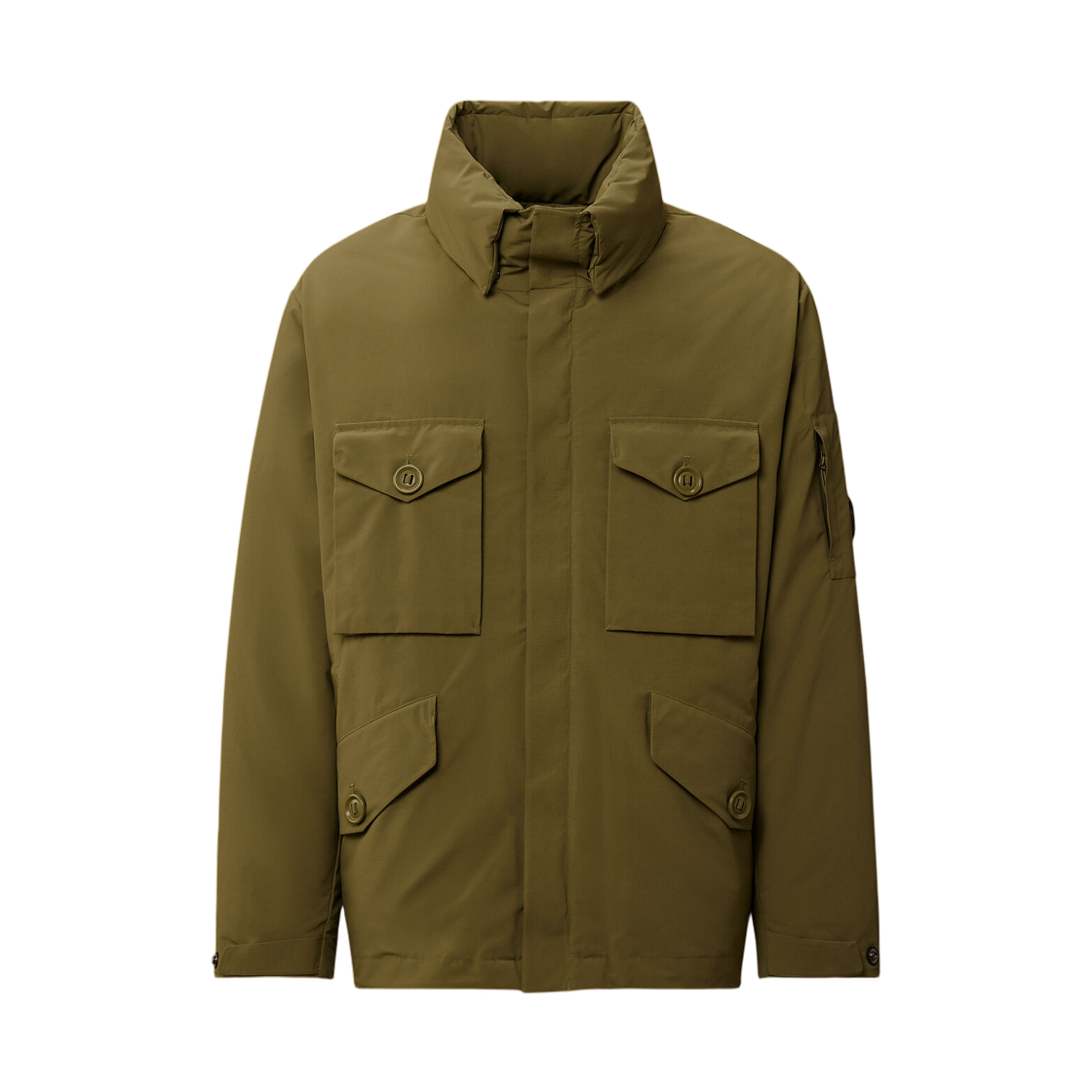 C.P. 컴퍼니 마이크로-M (R) 필드 다운 자켓 엘름우드 그린 - 25FW(C.P. Company Micro-M (R) Field Down Jacket Elmwood Green - 25FW) - 1