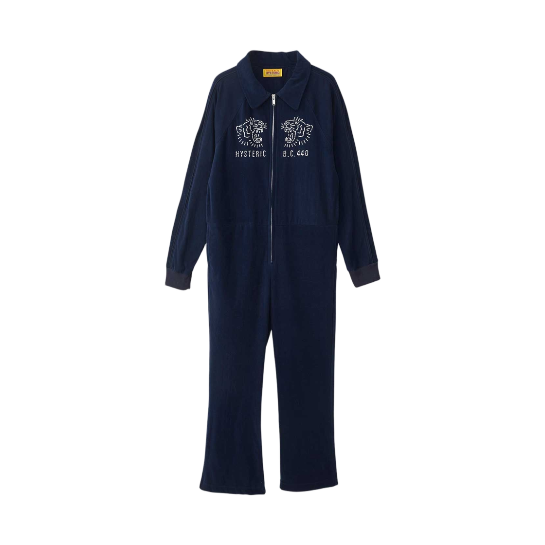 01253CP03 (W) Hysteric Glamour Hysteric Tiger Embroidered Jumpsuit Navy