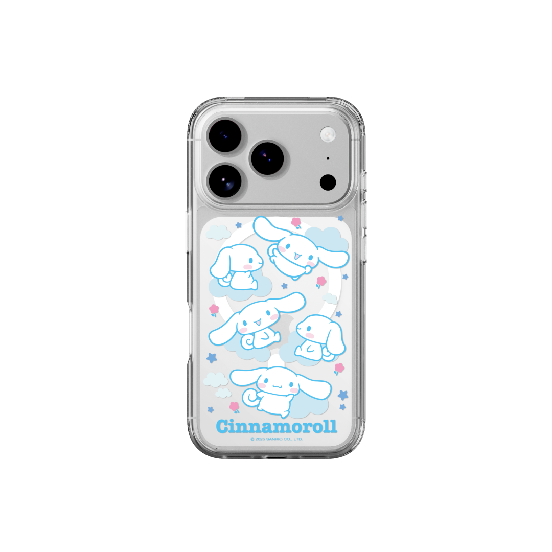 에스엘비에스 시나모롤 패턴 맥세이프 케이스 for iPhone 17 Series(SLBS CINNAMOROLL Pattern Clear Magnet Case for iPhone 17 Series)