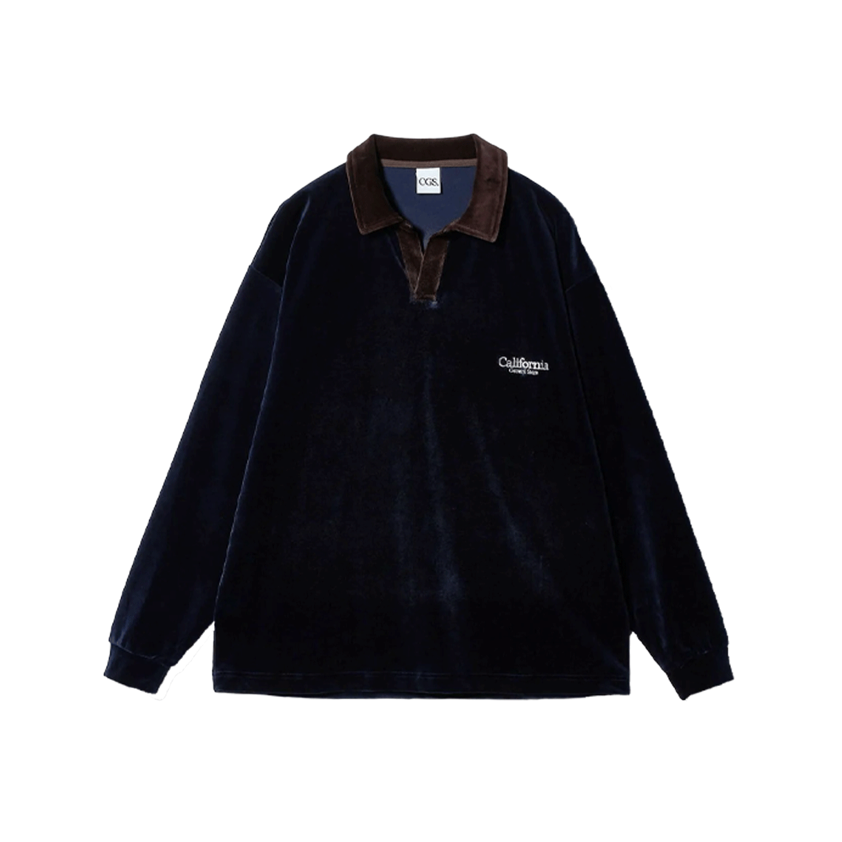 캘리포니아 제너럴 스토어 오가닉 코튼 벨루어 스키퍼 네이비 - 25FW(California General Store Organic Cotton Velour Skipper Navy - 25FW)