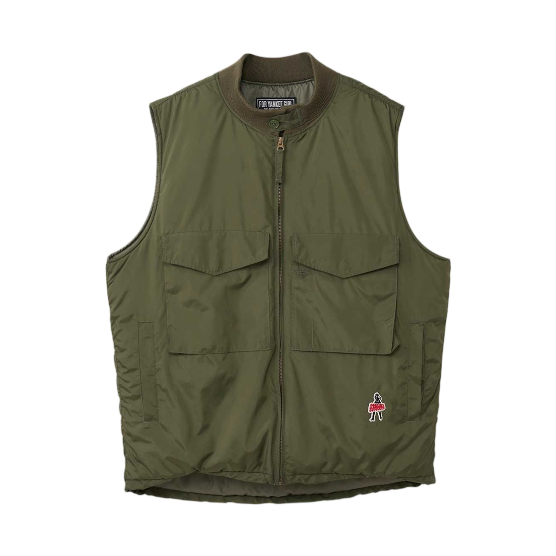02253AV02 Hysteric Glamour Vixen Girl Patch G-8 WEP Vest Khaki