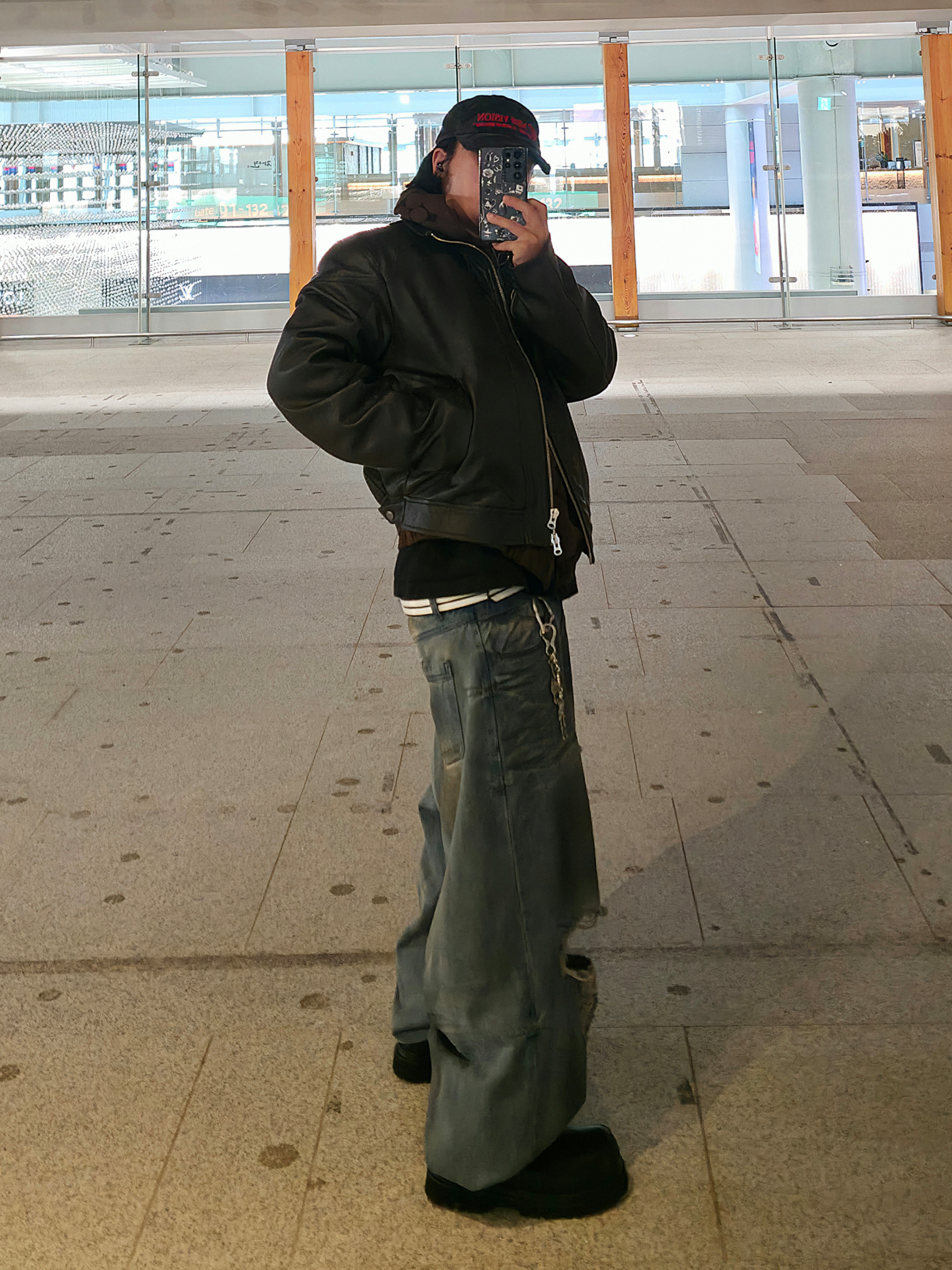 Nonnod Zen Zip Hoodie Brown Jacquard, ETCE New Vision Camo Cap Night Jungle 착용 스타일 - 1