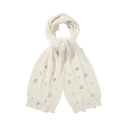 DAUSPICE Eyelet Stud Muffler White