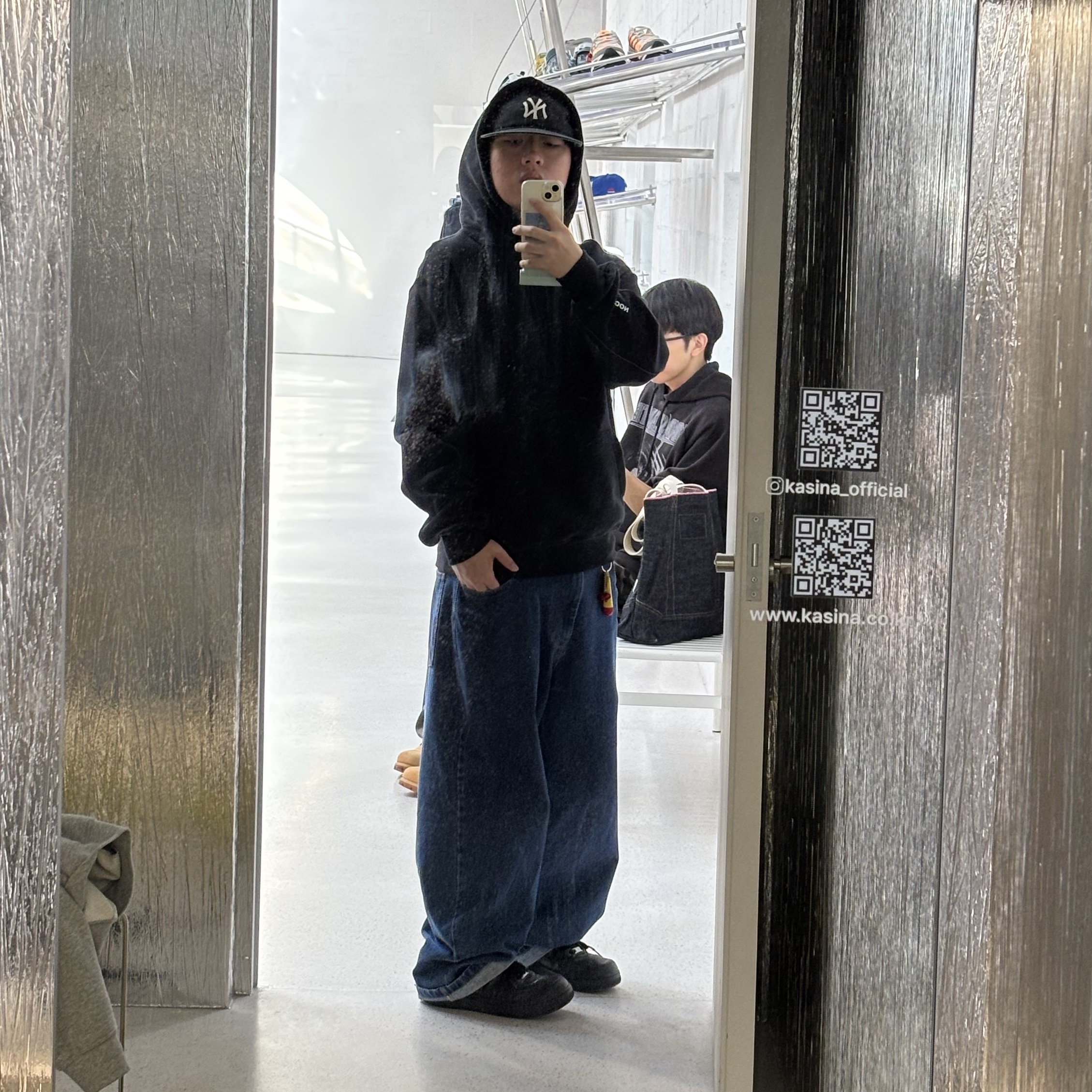 Nike x Drake Nocta Fleece CS Hoodie Black - Asia, Polar Skate Co. Big Boy Pants [Dark Blue] 착용 스타일