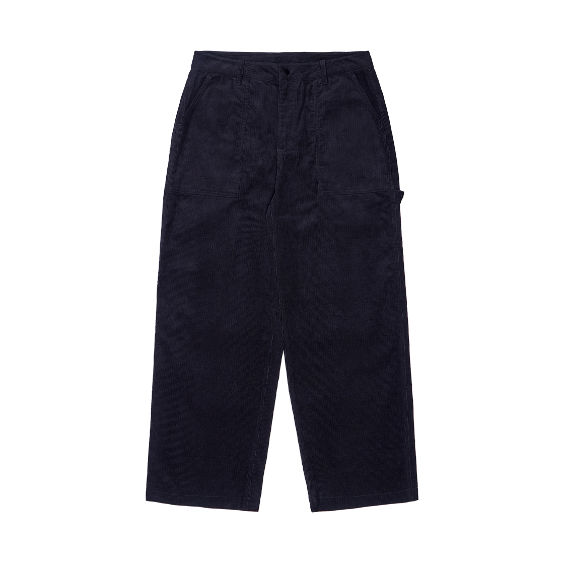KB3PT1217MBK KALA PATTHAR Wide Corduroy Carpenter Pants Black