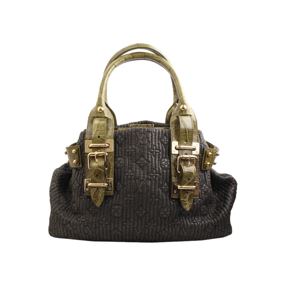 ITBEDDL9TLG9 Louis Vuitton Olive Green Monogram Motard Tote Bag Limited Edition