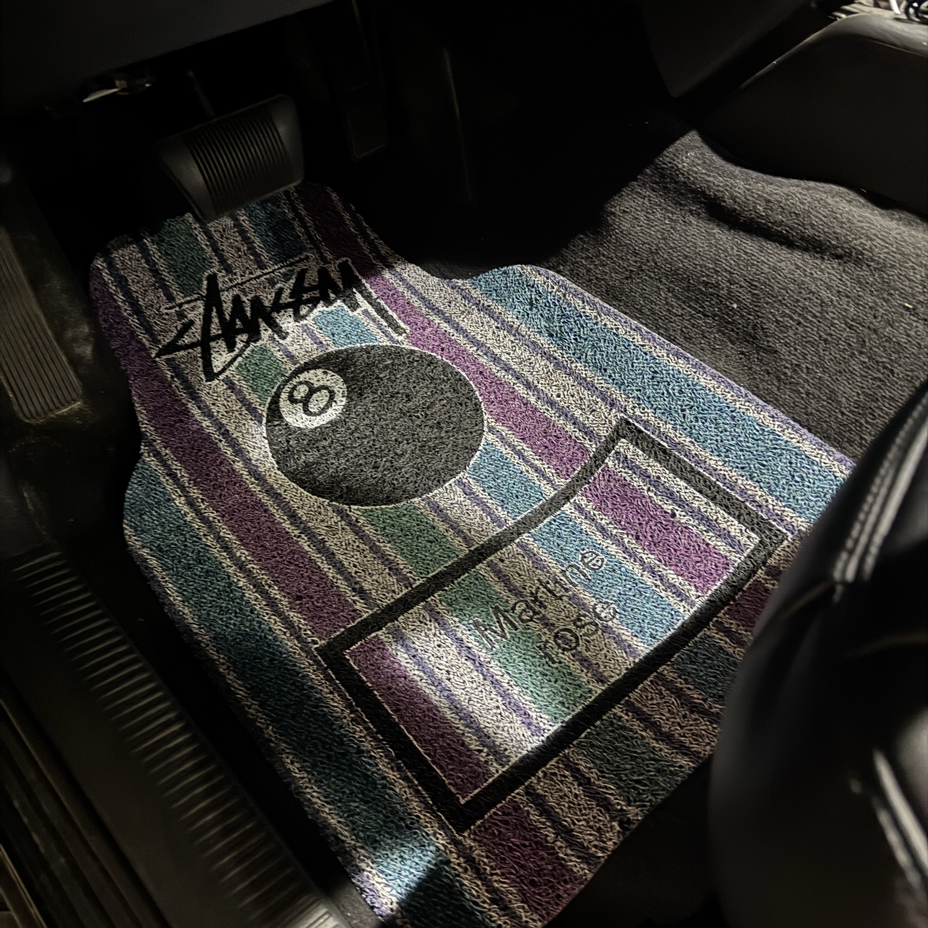 Stussy x Martine Rose Car Mat Set 착용 스타일