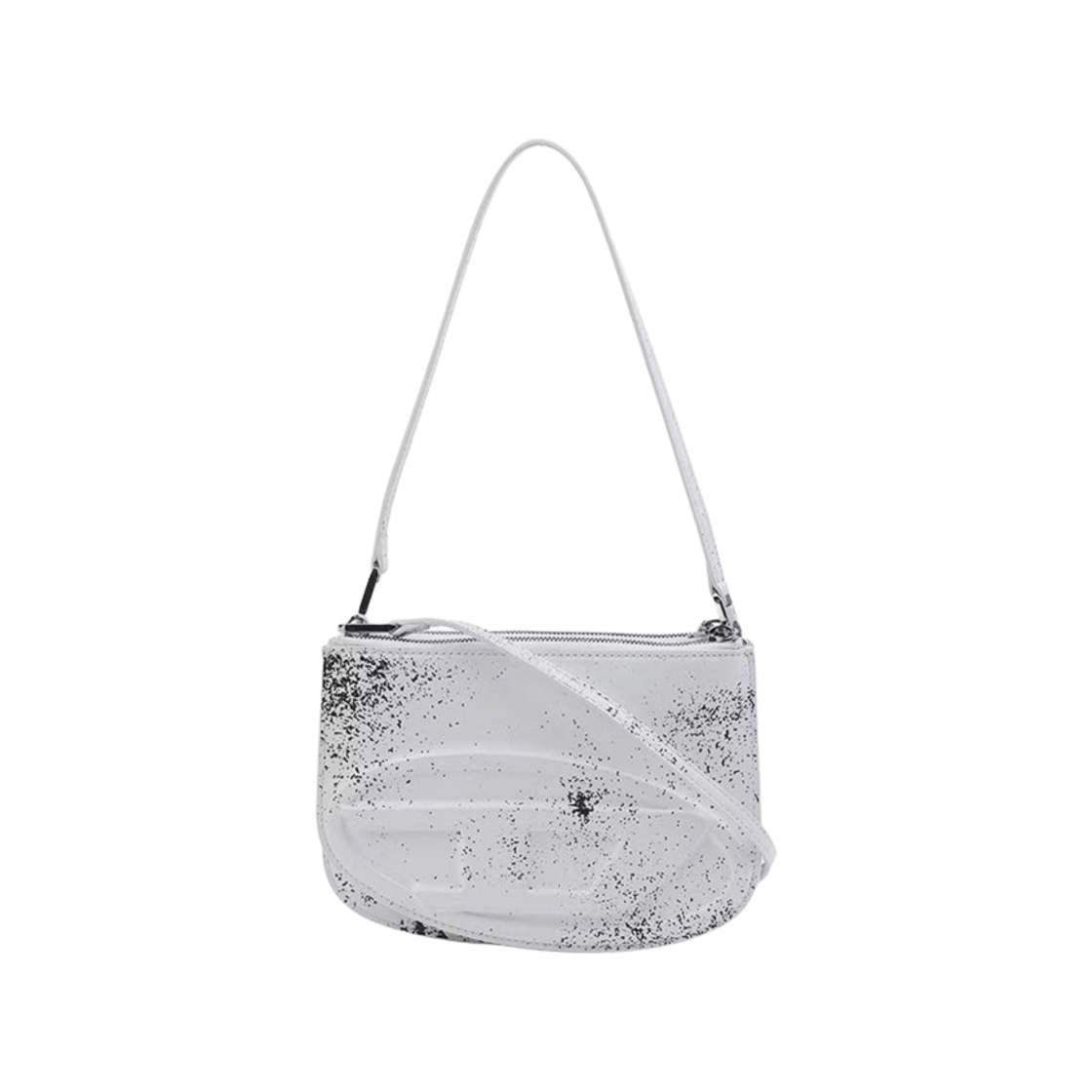 X10330P8236-T1003 Diesel 1DR Twin Shoulder Bag White
