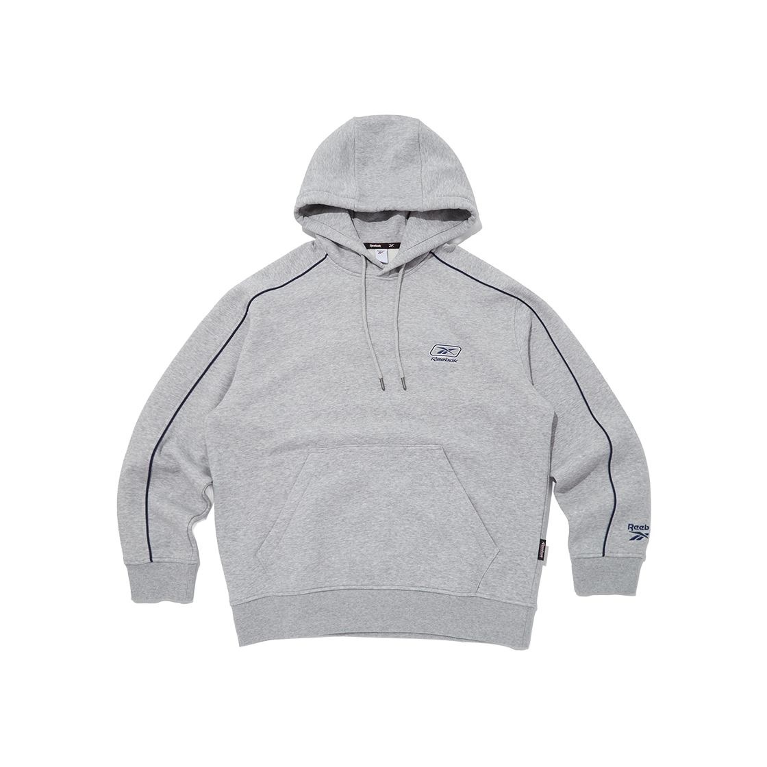 RETS5FH43G2 Reebok Premier Brushed Fleece Hoodie Melange Grey