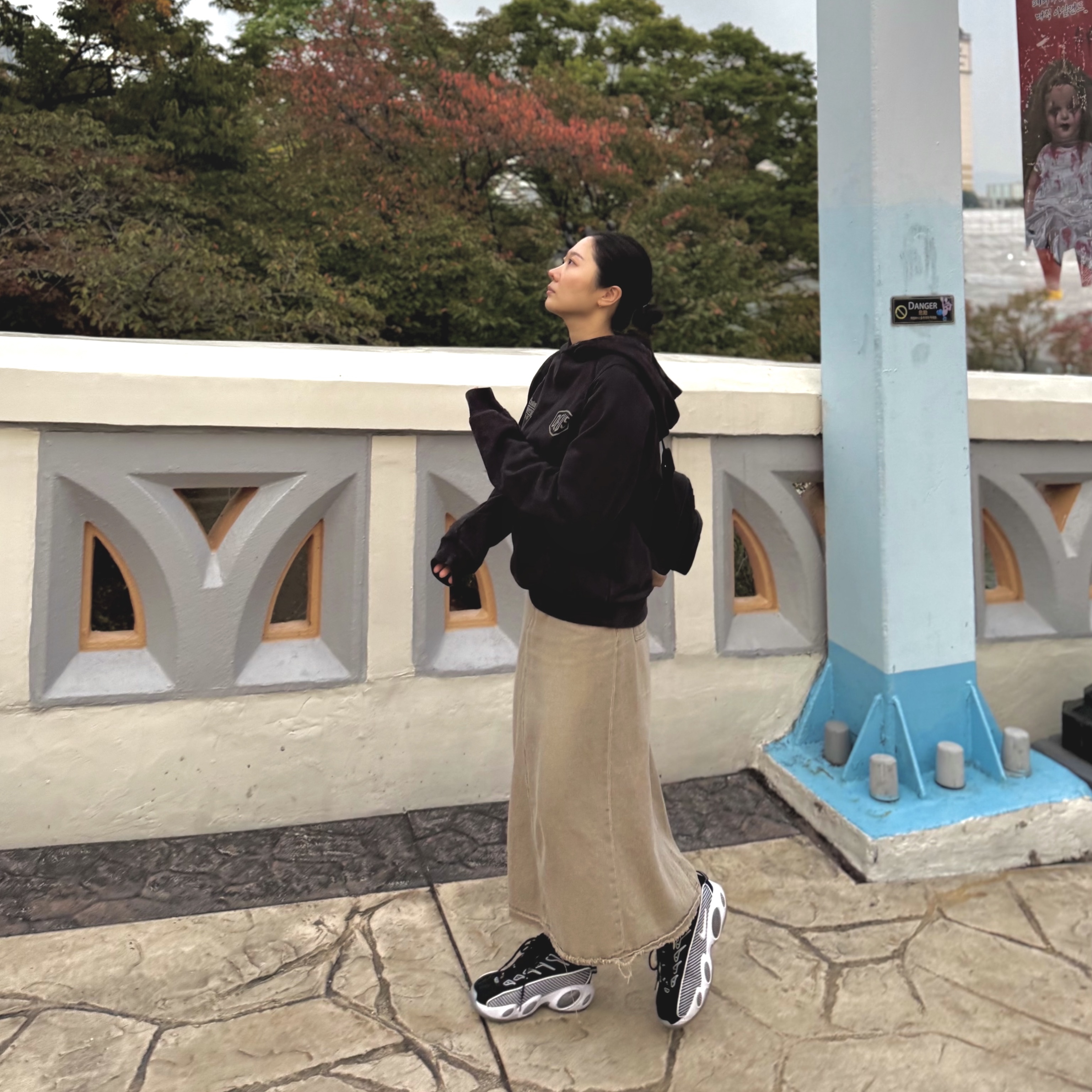 Nike x Drake Nocta Glide Black White Clear, Deus Ex Machina College Address Hoodie Zip Up Black 착용 스타일
