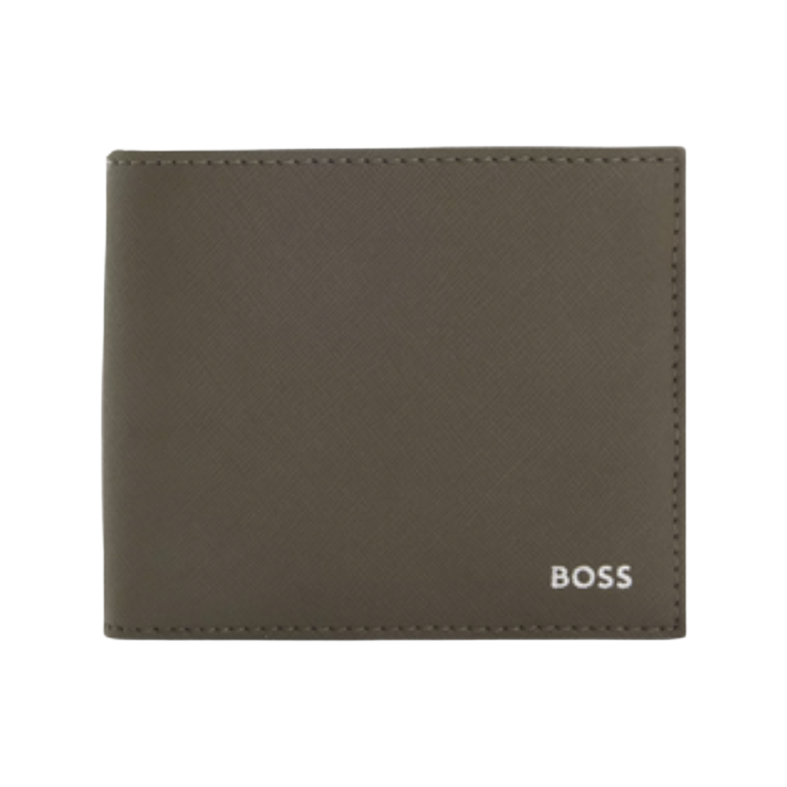 50536717-365 Hugo Boss Logo Leather Wallet Dark Green