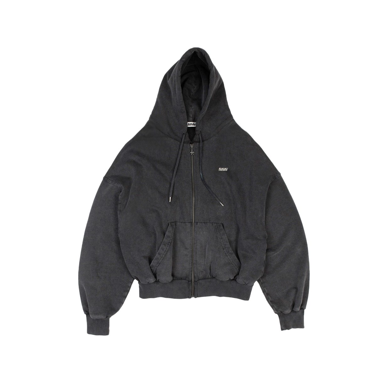 아바바브 우먼 숄더리스 후디 블랙 - 25FW(Avavav Women Shoulderless Hoodie Black - 25FW)