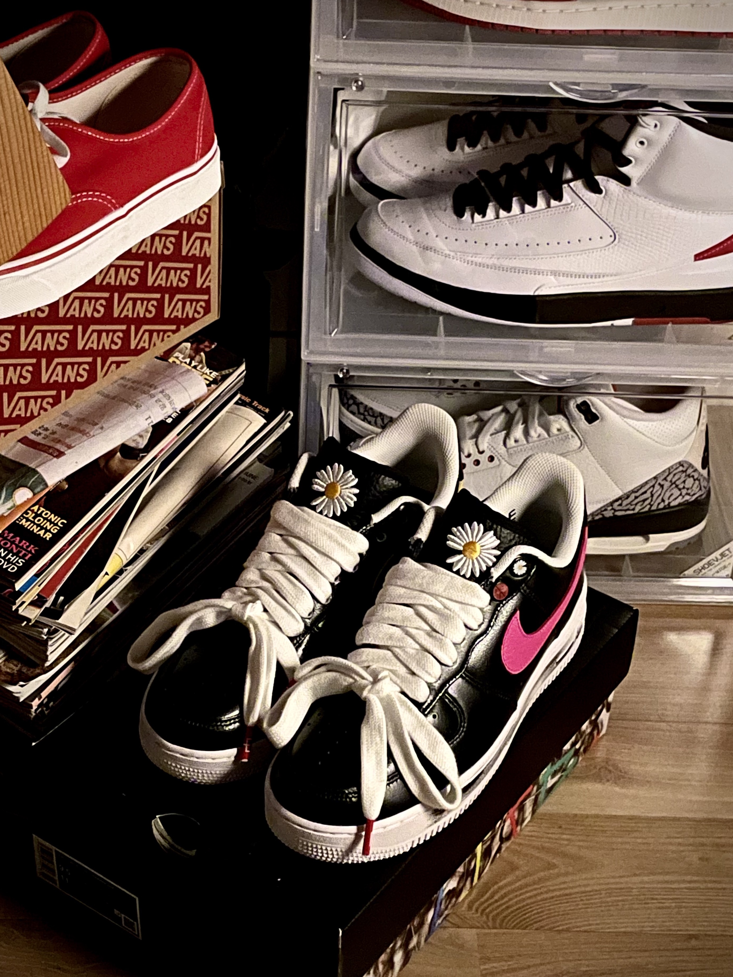 Nike x Peaceminusone Air Force 1 Low Para-Noise 3.0 Black and Multicolor 착용 스타일