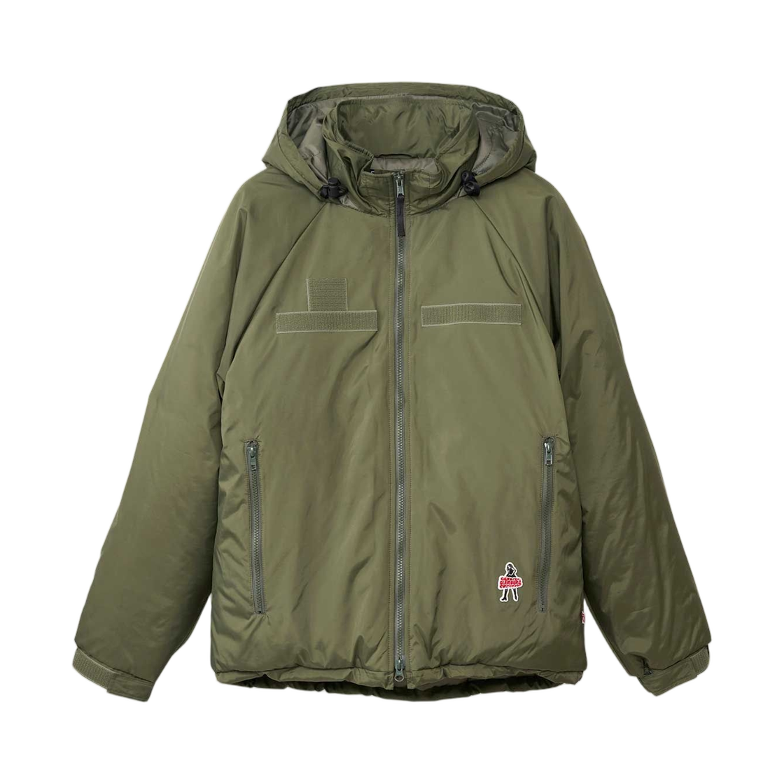 02253AB13 Hysteric Glamour Vixen Girl Patch Hooded Blouson Khaki