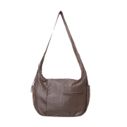 ACOC Glossy Panel Cross Bag Brown
