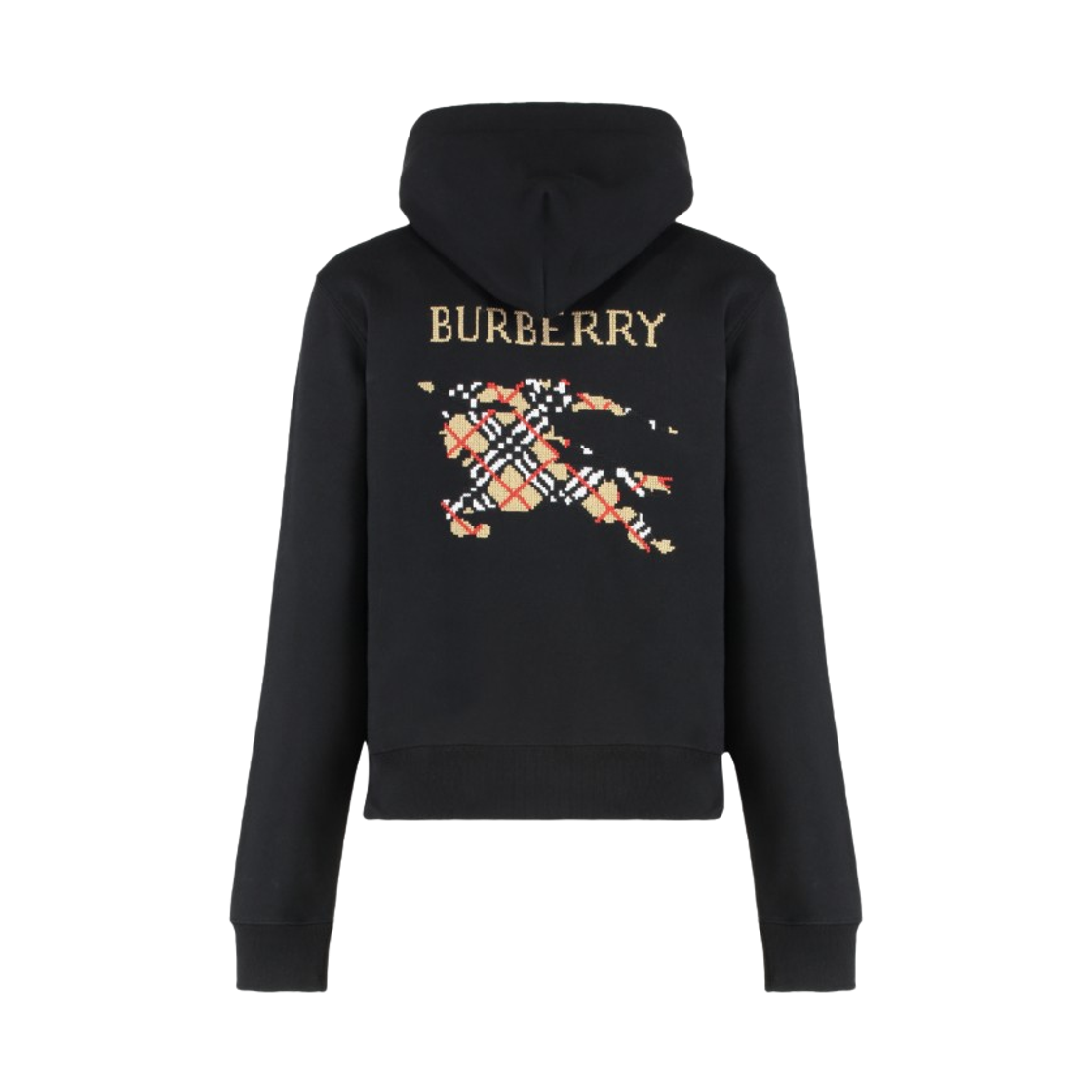 (W) 버버리 코튼 후드 블랙((W) Burberry Cotton Hoodie Black) - 2