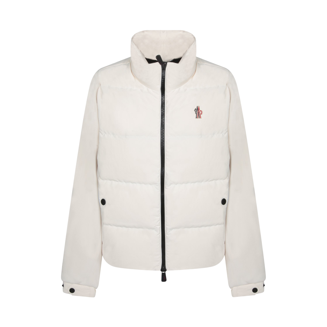 (W) 몽클레르 테크니컬 패브릭 패딩 가디건 라이트 베이지 - 25FW((W) Moncler Padded Cardigan in Technical Fabric Light Beige - 25FW) - 1