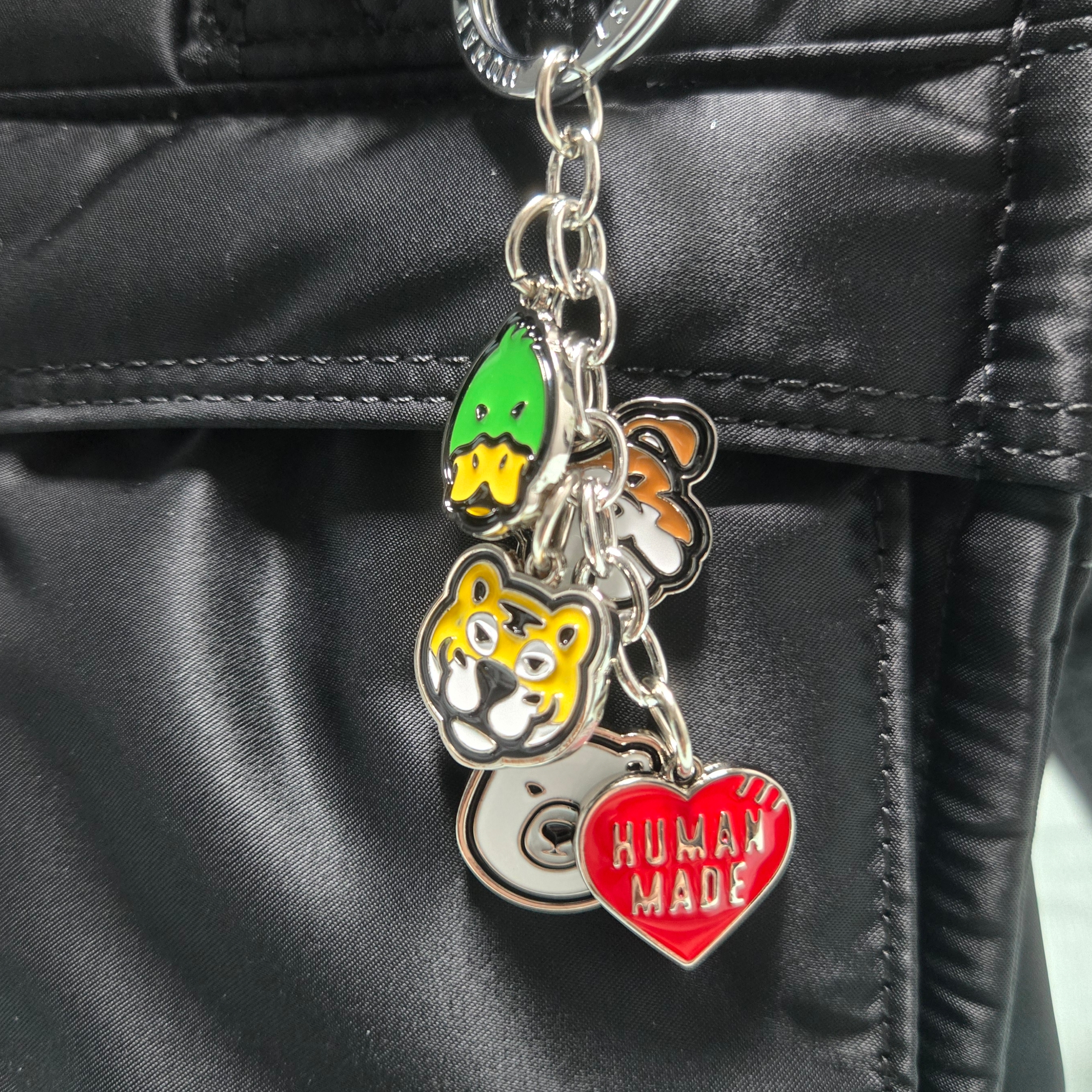 Human Made Animal Keyring Silver 착용 스타일