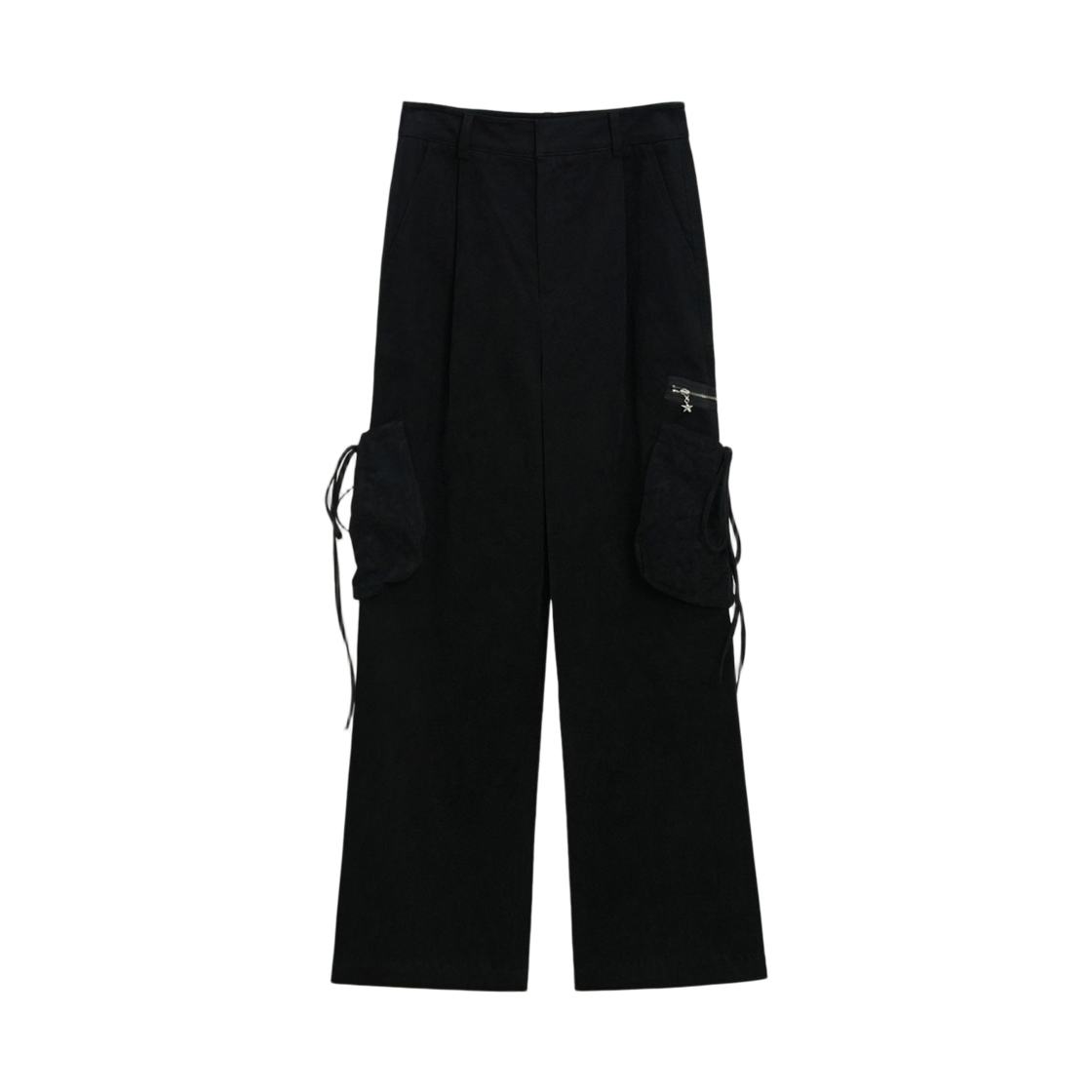 리히트 카모 스트링 포켓 팬츠 블랙(Reheat Camo String Pocket Pants Black)
