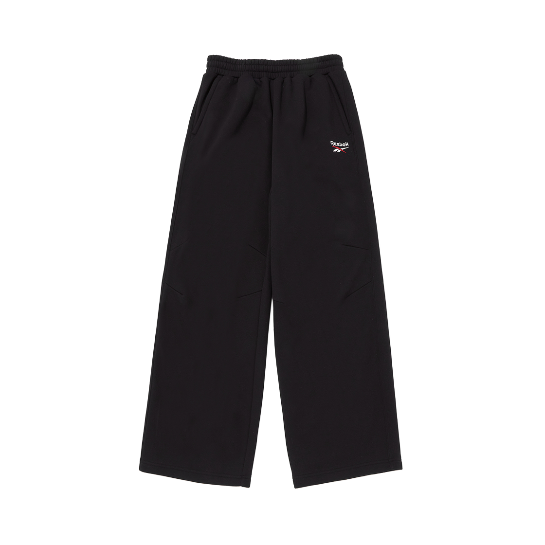 REPA5FN43BK Reebok Wide Fit Brushed Sweatpants Black