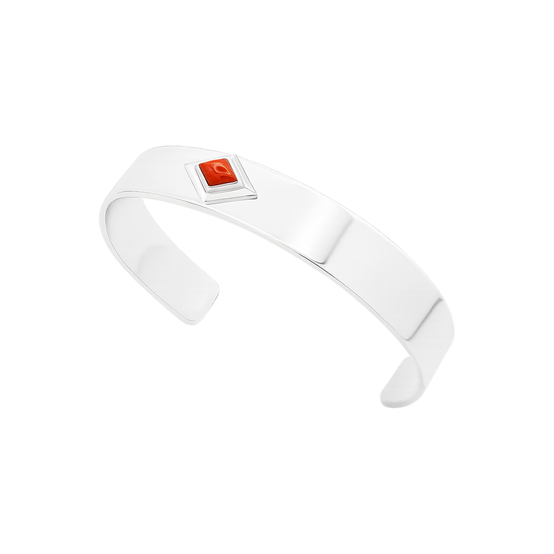 BSVCR1RCB Bőr Rhombus Coral Bangle