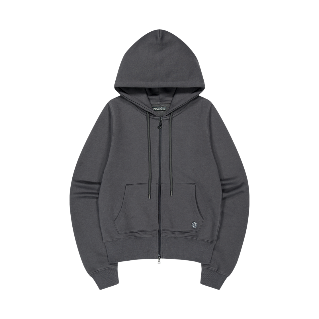 코이세이오 038 코지 후드 집업 차콜(COYSEIO 038 Cozy Hood Zip-Up Charcoal)