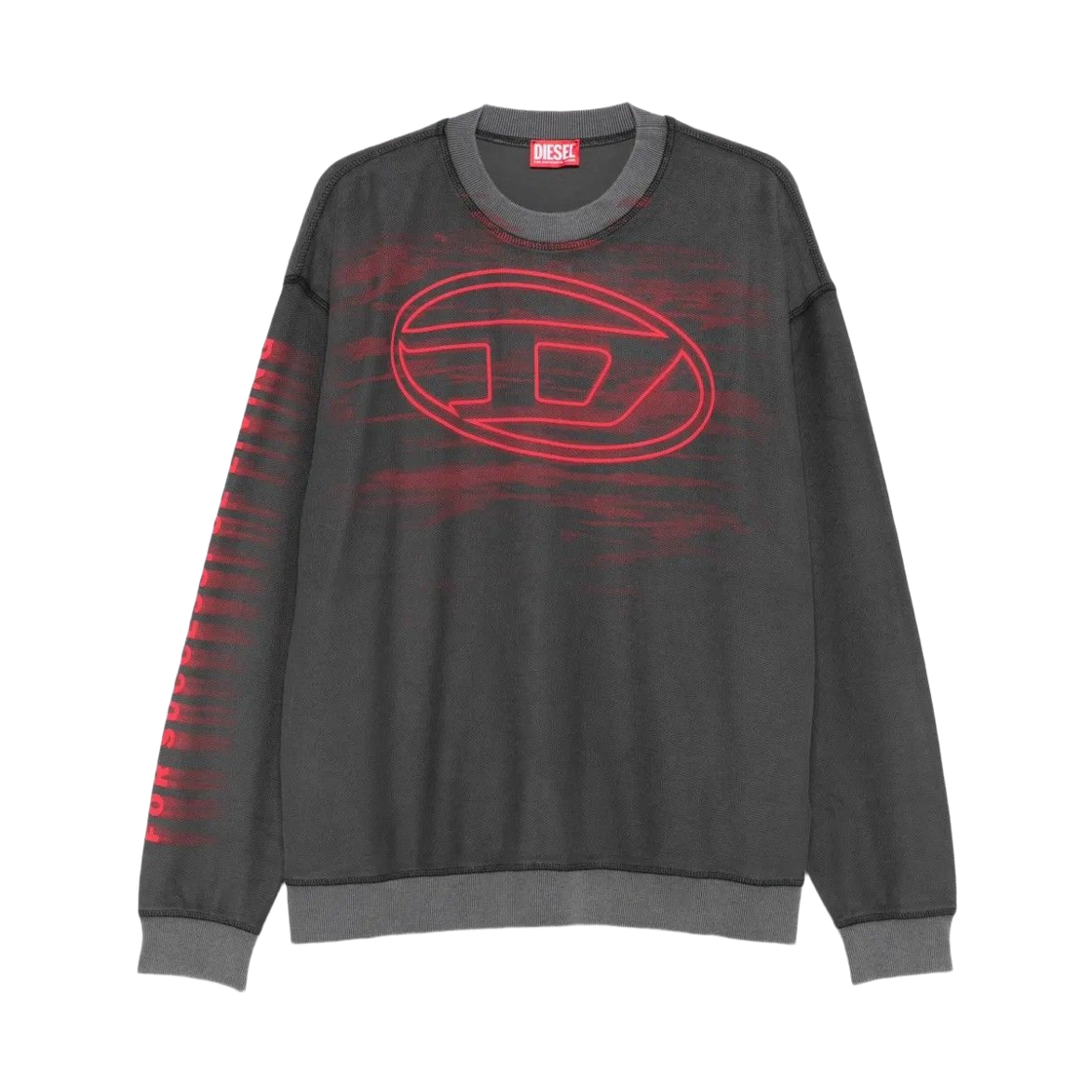 디젤 S-박스트-T1 코튼 스웨트셔츠 그레이(Diesel S-Boxt-T1 Cotton Sweatshirt Grey)