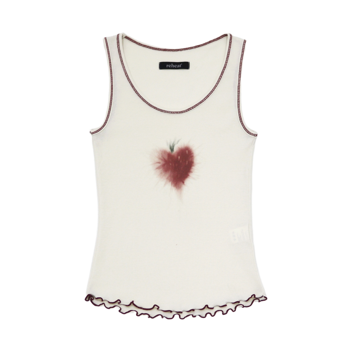 리히트 쏜 스트로베리 슬리브리스 아이보리(Reheat Thorn Strawberry Sleeveless Ivory)