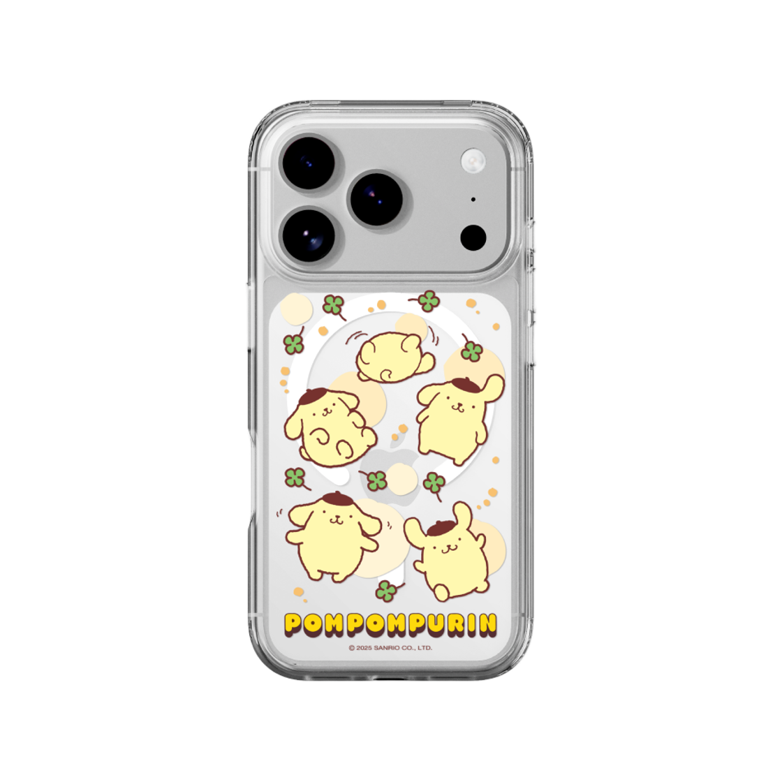 에스엘비에스 폼폼푸린 패턴 맥세이프 케이스 for iPhone 17 Series(SLBS POMPOMPURIN Pattern Clear Magnet Case for iPhone 17 Series)