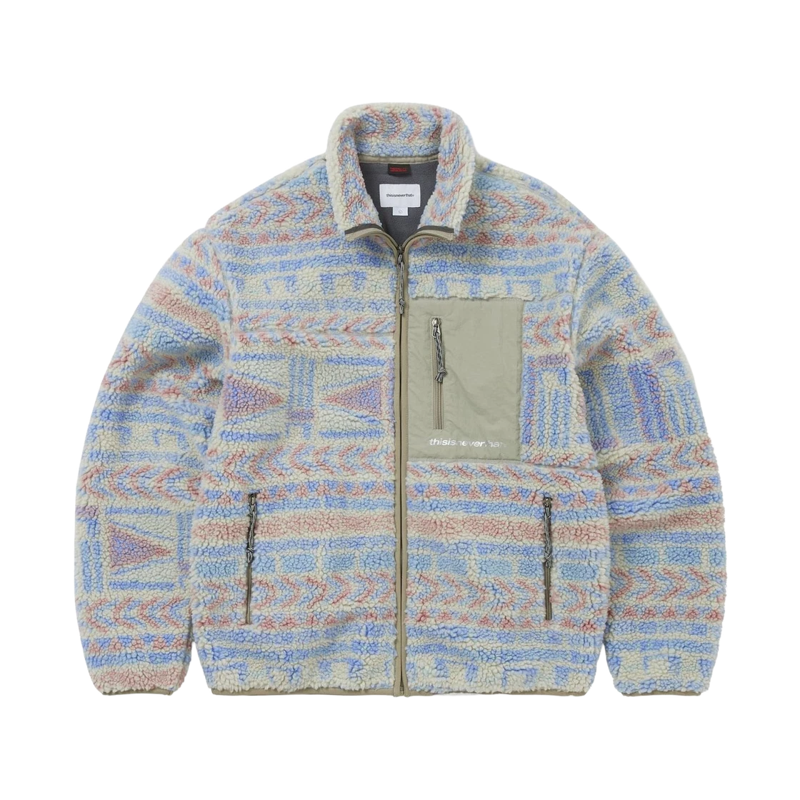 thisisneverthat thisisneverthat SP Sherpa Fleece Jacket Stone · M