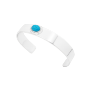 Bőr Turquoise Eye Bangle