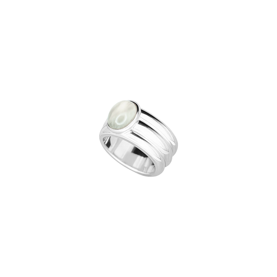 뵤르 스택드 카보숑 링 문스톤(Bőr Stacked Cabochon Ring Moonstone)