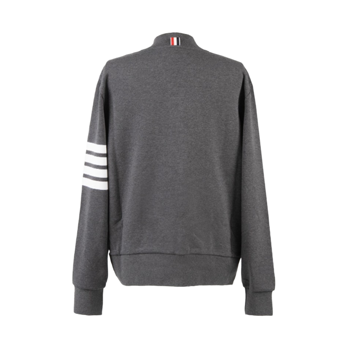 톰브라운 루프백 테리 엔지니어 사선 봄버 자켓 다크 그레이(Thom Browne Loopback Terry Engineered 4-Bar Bomber Jacket Dark Grey) - 2