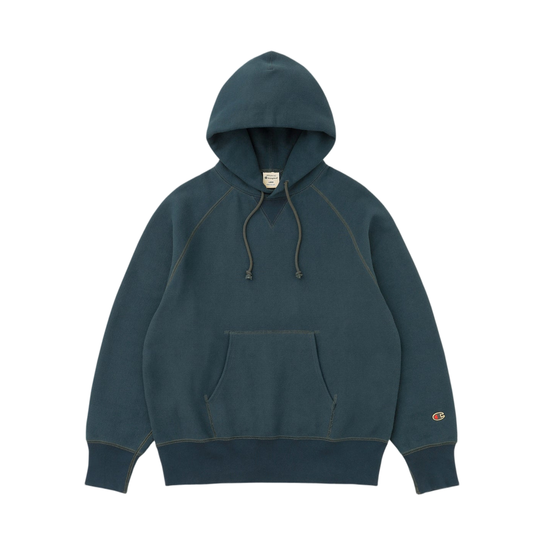 카키스 x 챔피온 클럽 후드 틴트 네이비(Khakis x Champion Club Hoodie Tint Navy)