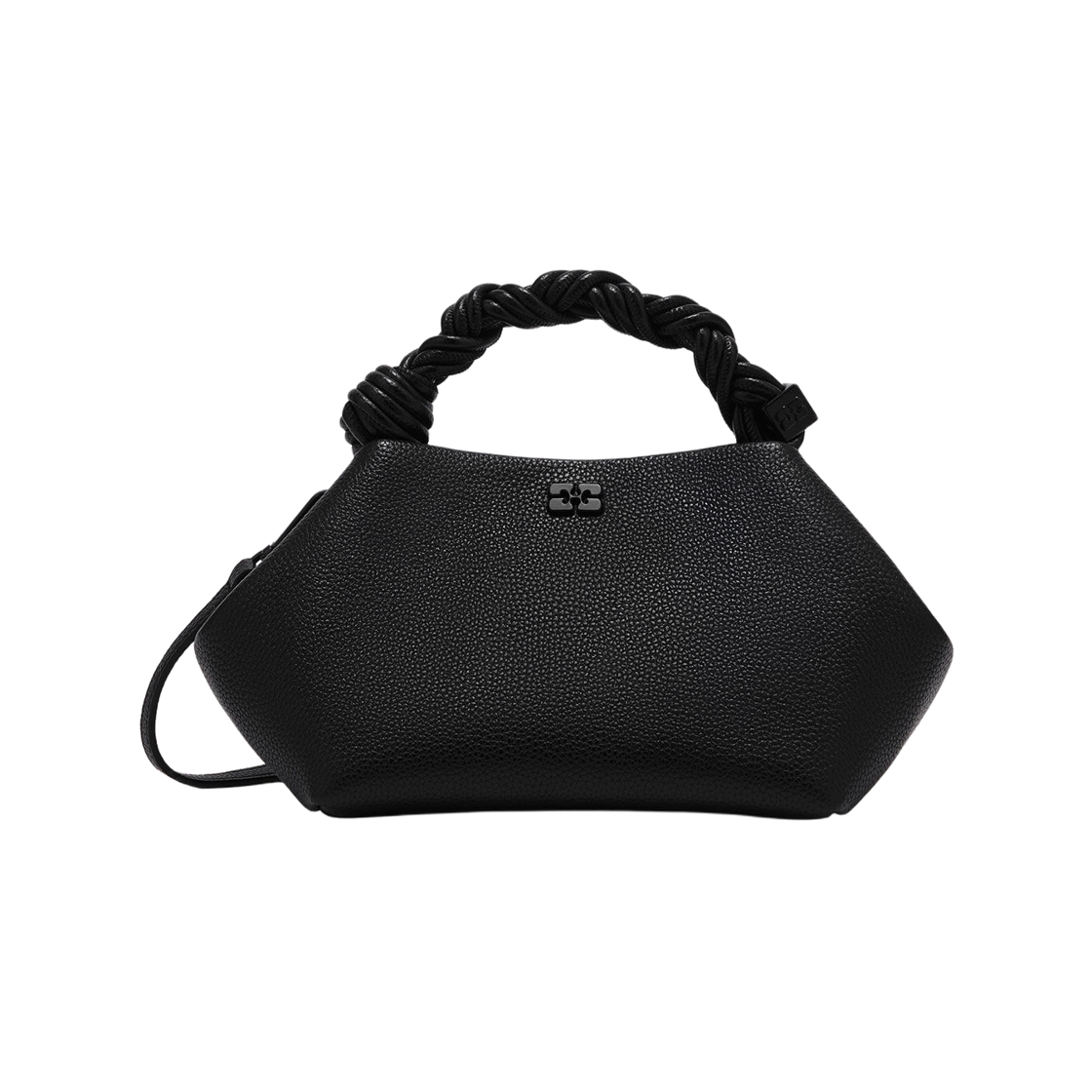 가니 그레인드 스몰 보우백 블랙(Ganni Grained Small Bou Bag Black)