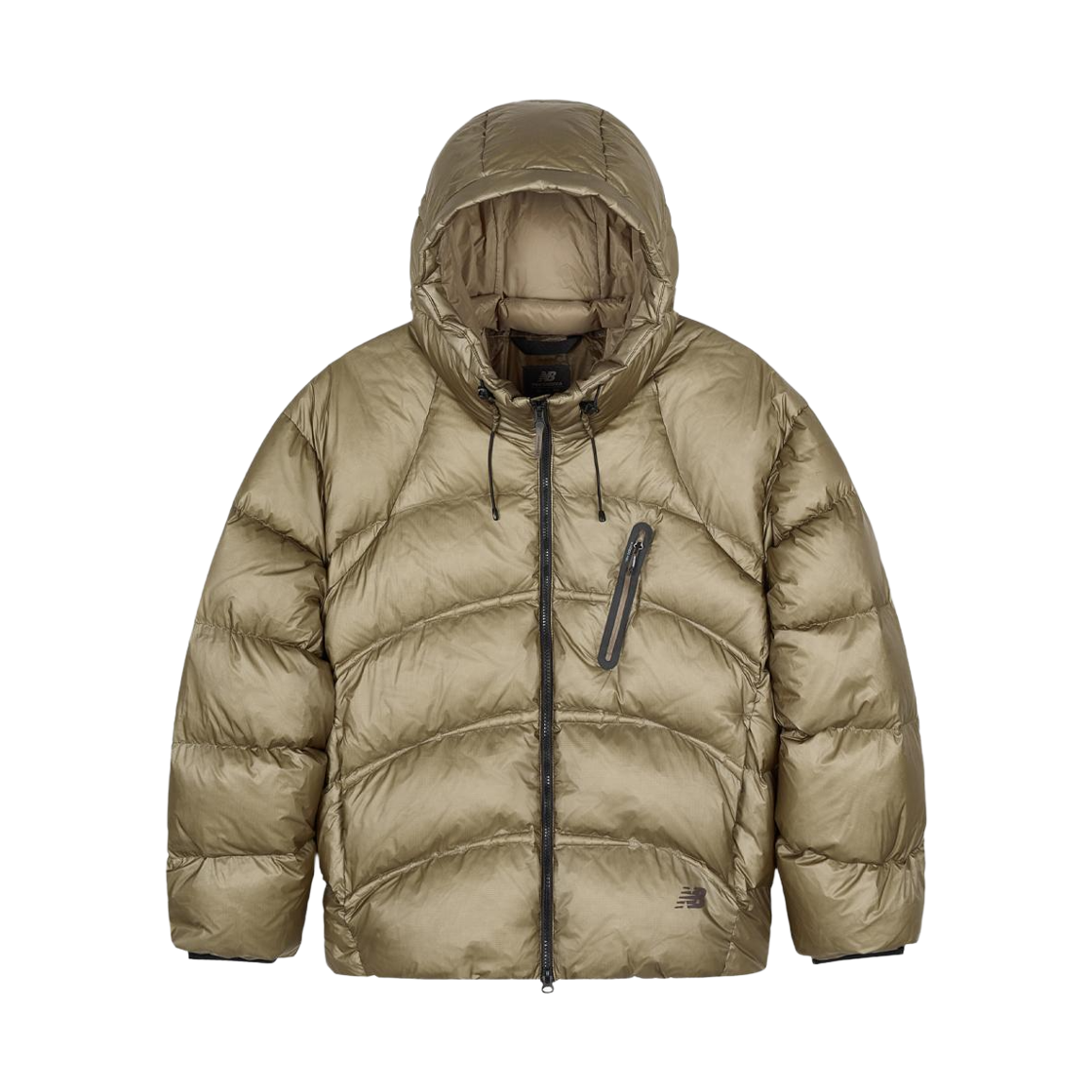 NBNPF41083-37 New Balance Flying 77 Superlight Hooded Heavy Goose Down Dark Beige