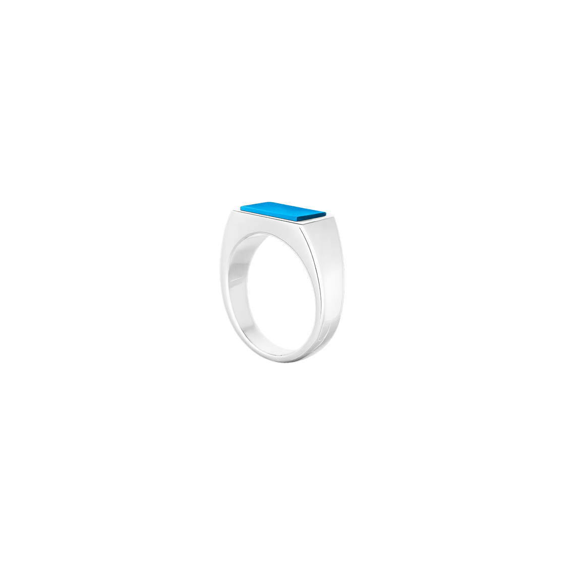 뵤르 플랫 핑키 링 (터키석)(Bőr Flat Pinky Ring (turquoise)) - 2