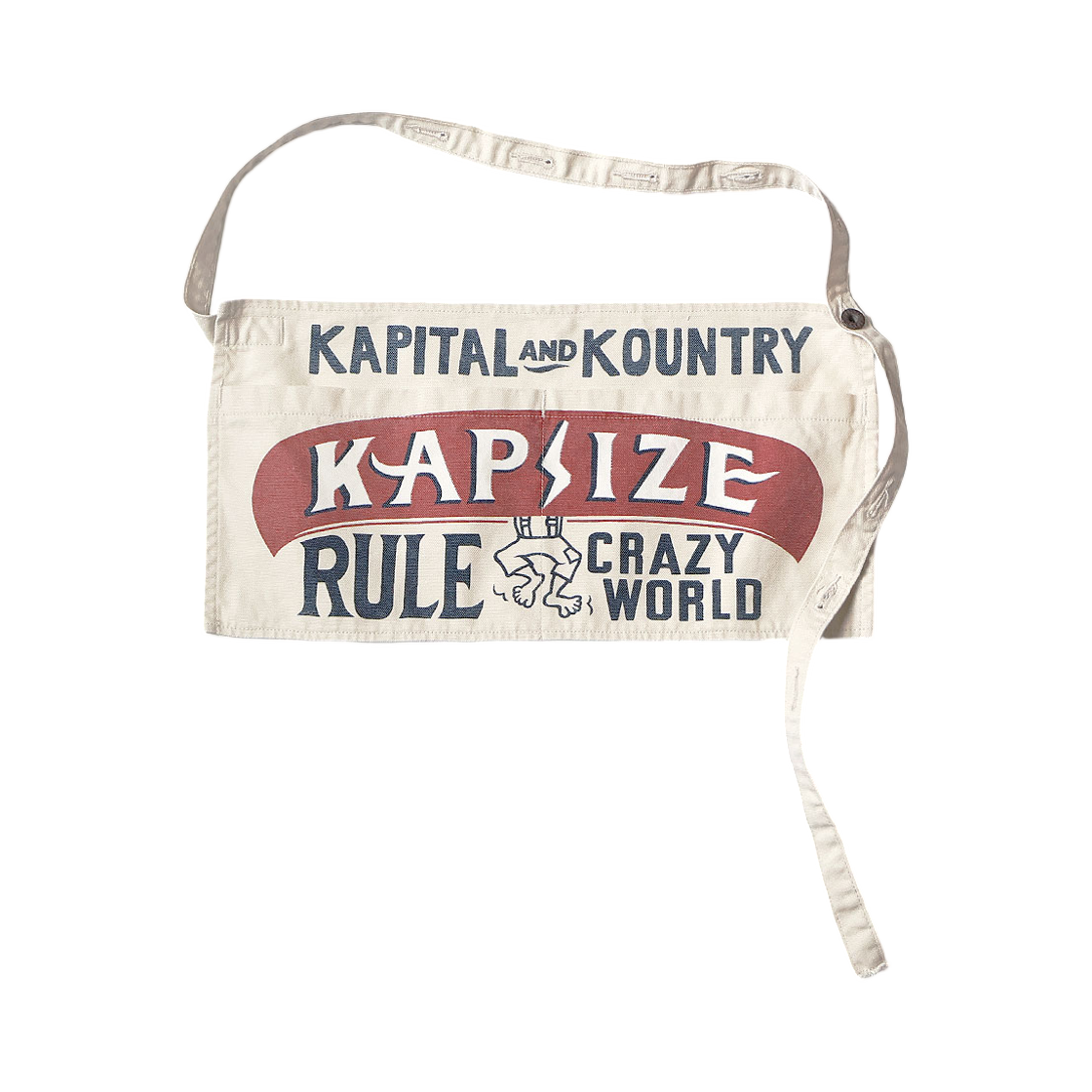 K2508XG509 Kapital Canvas Short Apron Kapsize Rule Red