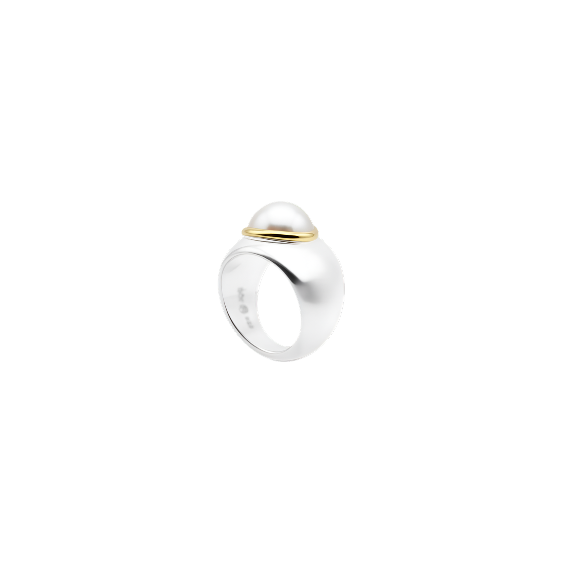 RSVPR1BPR Bőr Bold Pearl Ring