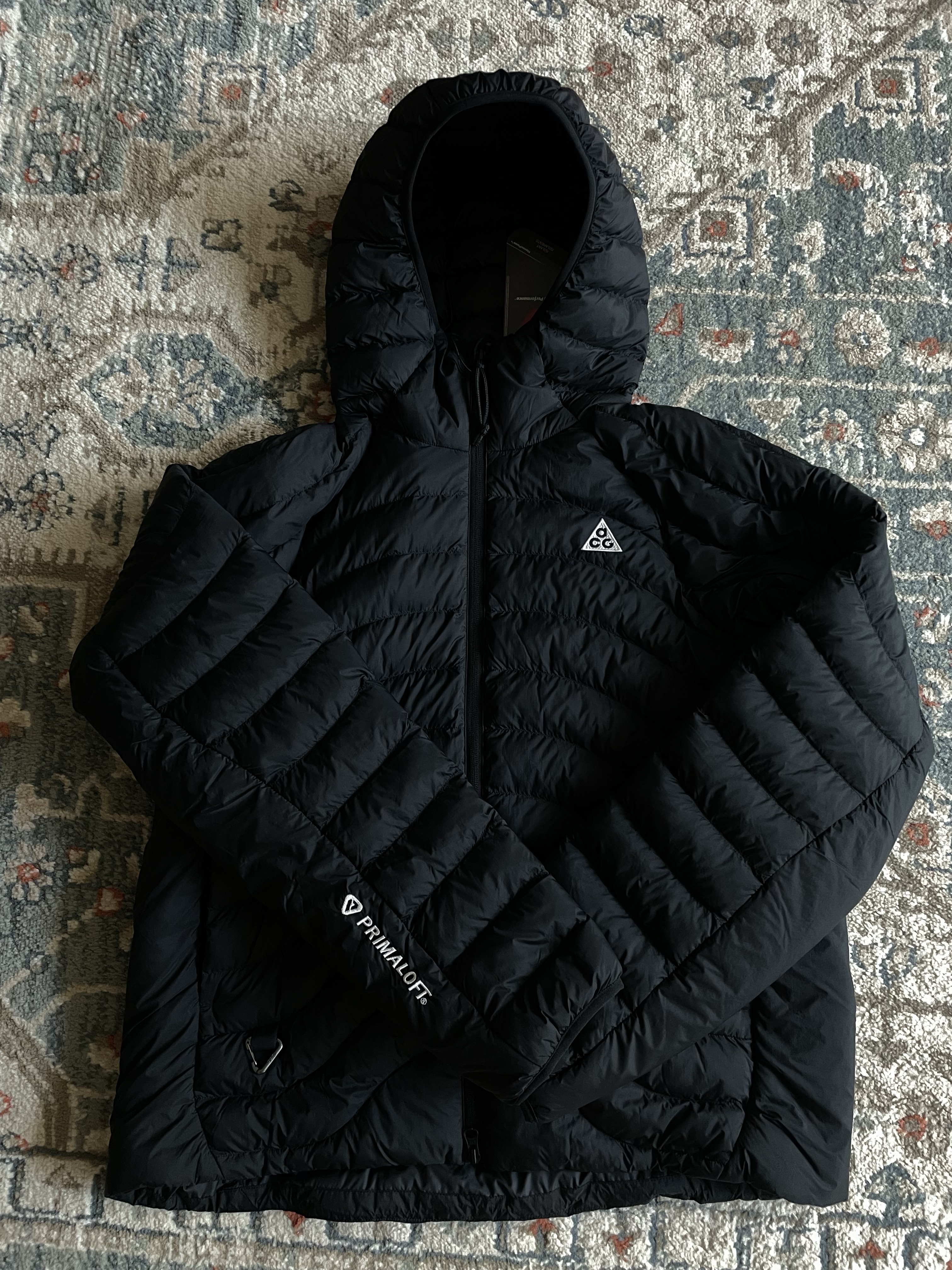 Nike ACG Lava Flow Therma-Fit ADV Jacket Black Summit White - Asia 착용 스타일 - 1