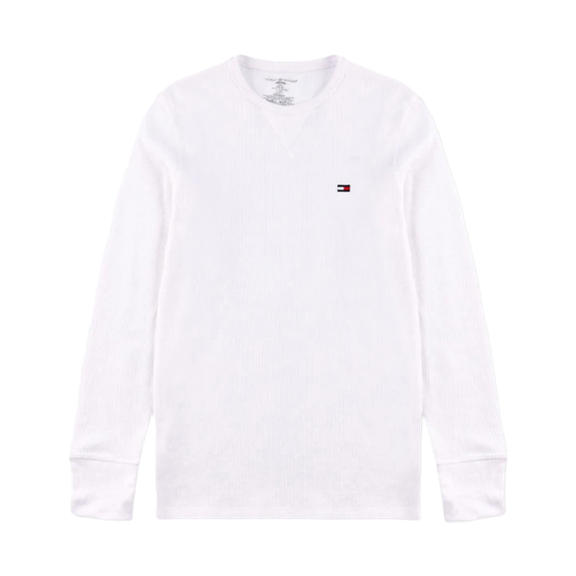 타미 힐피거 써멀 롱슬리브 크루넥 티셔츠 화이트(Tommy Hilfiger Thermal Long Sleeve Crew Neck T-Shirt White)