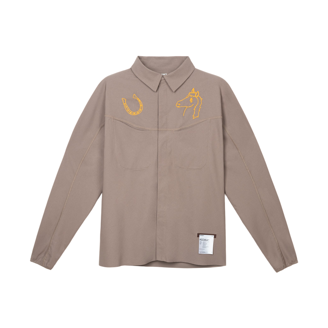 새티스파이 피스쉘 리버 셔츠 팔콘(Satisfy Peaceshell River Shirt Falcon) - 1