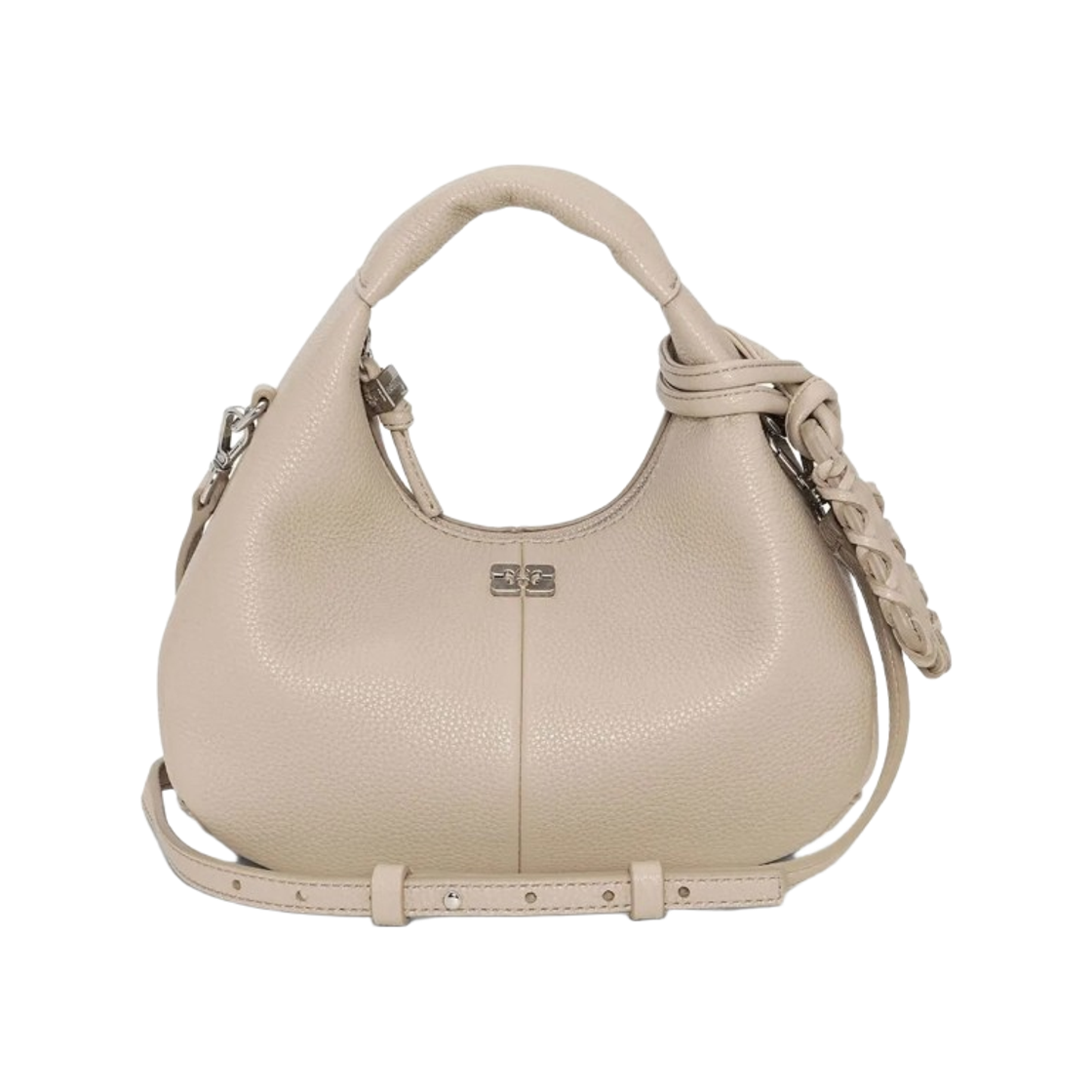 가니 미니 호보백 화이트 페퍼(Ganni Mini Hobo Bag White Pepper) - 1