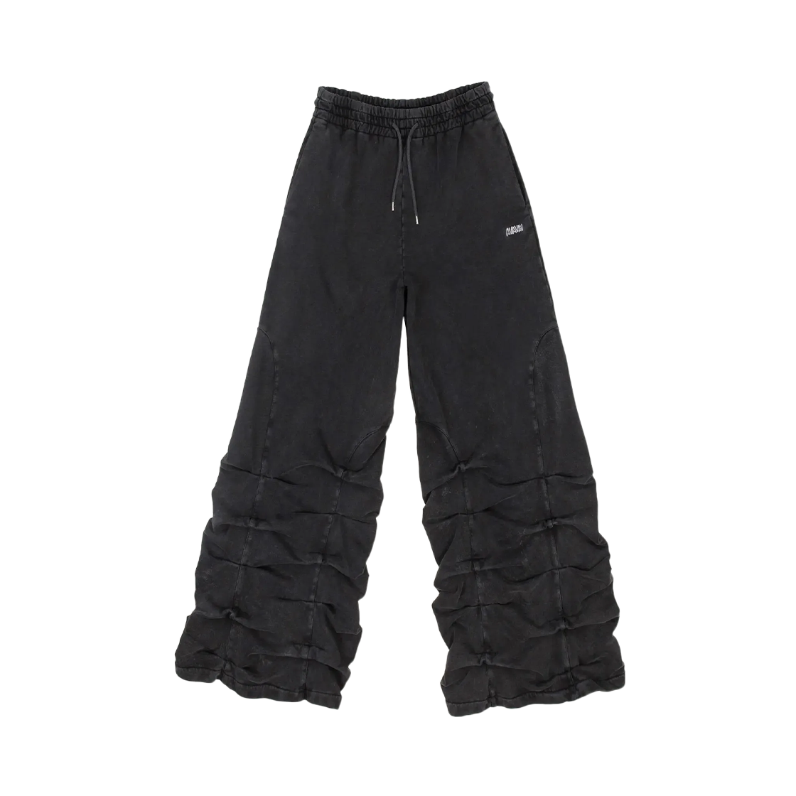 아바바브 우먼 스모크 트랙 팬츠 워시드 블랙 - 25FW(Avavav Women Smocked Track Pant Washed Black - 25FW)