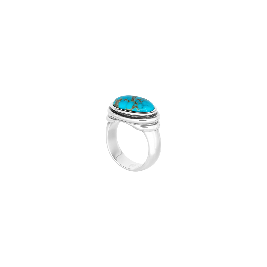 RSVTQ1ER Bőr Echo Ring (turquoise)