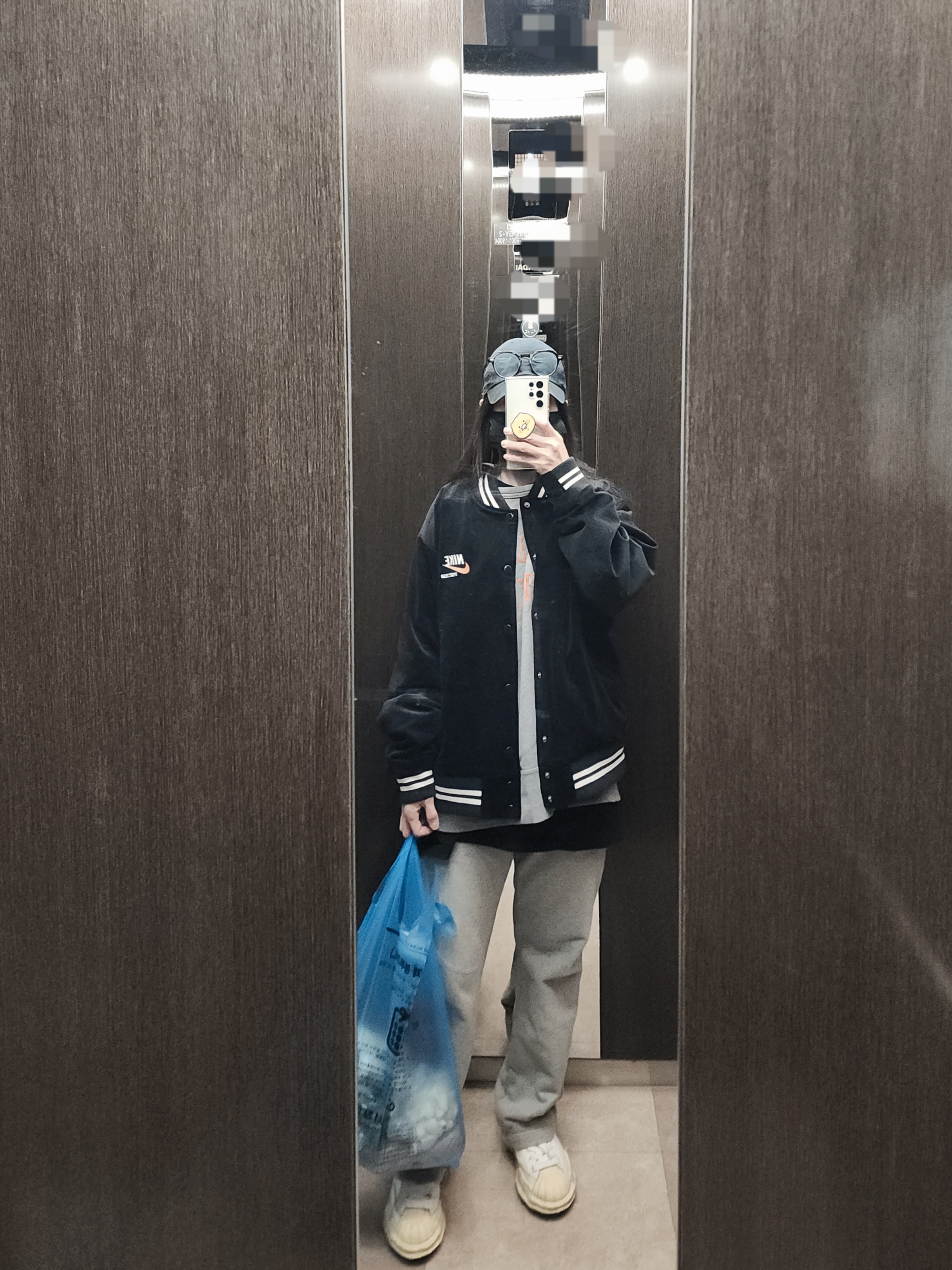 Maison Mihara Yasuhiro Blakey VL OG Sole Leather Low-top Sneakers White, Nike NSW Trend Fleece Crew Heather Grey - Asia 착용 스타일