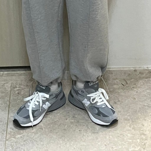 New Balance 993 Made in USA Grey - D Standard 착용 스타일