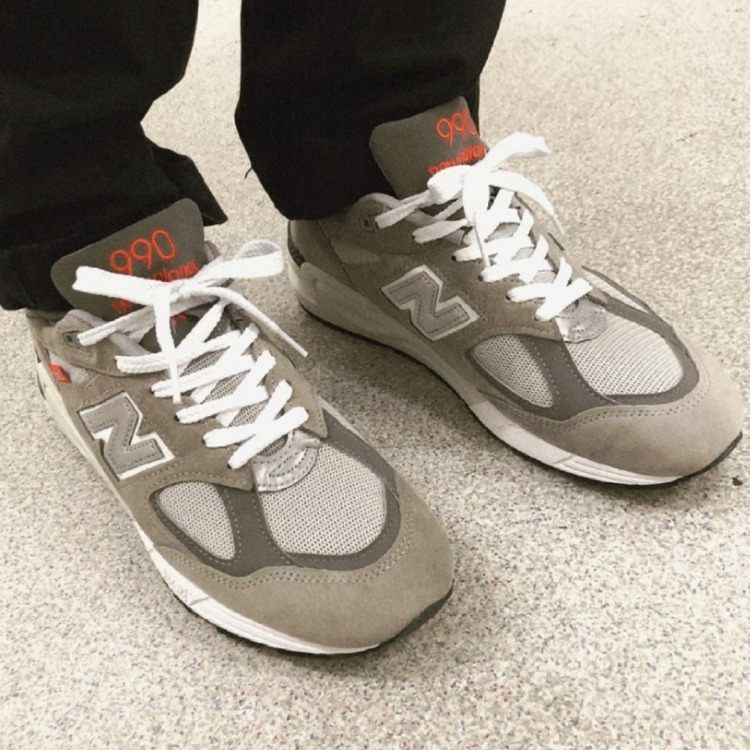 New Balance 990vs2 Made in USA Grey 착용 스타일